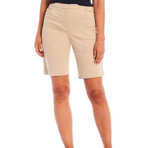Alex Marie khaki linen mix Bermuda shorts size 10